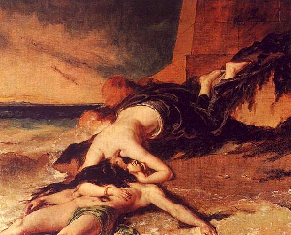 William Etty Hero and Leander 1 Norge oil painting art